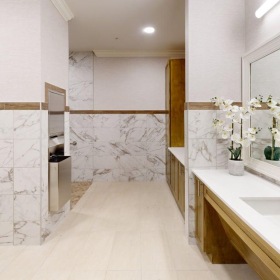 Bright bathroom Bright bathroom